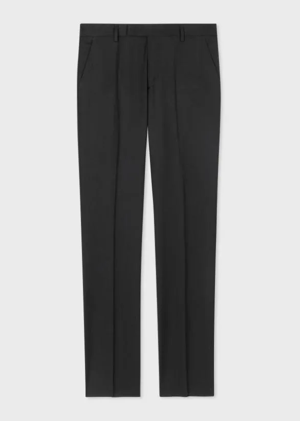 Paul Smith Suits Wool Twill TwoButton Suit Black 8211 Mens