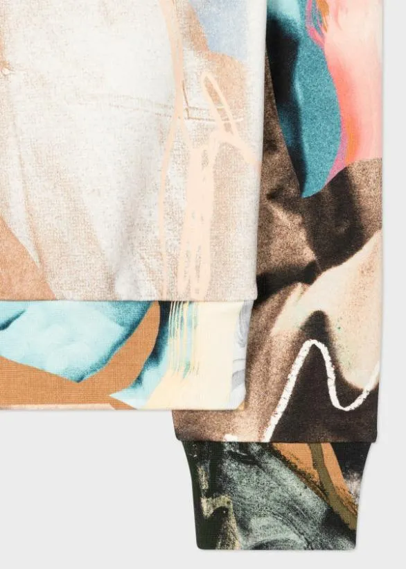 Paul Smith Sweatshirts and Hoodies 039Life Drawing039 Print Cotton Hoodie Multicolour 8211 Mens