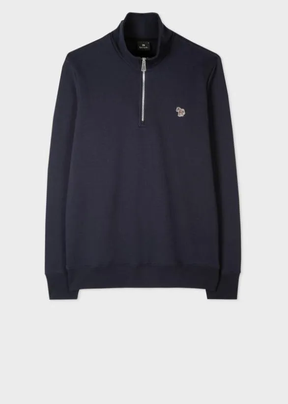 Paul Smith Sweatshirts and Hoodies Zebra Logo ZipNeck Sweatshirt Navy 8211 Mens Paul Smith Sweatshirts and Hoodies Zebra Logo ZipNeck Sweatshirt Navy 8211 Mens