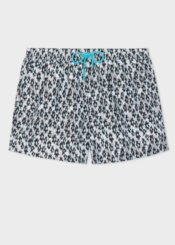 Paul Smith Swimwear 039Big Flower039 Swim Shorts Blue 8211 Mens