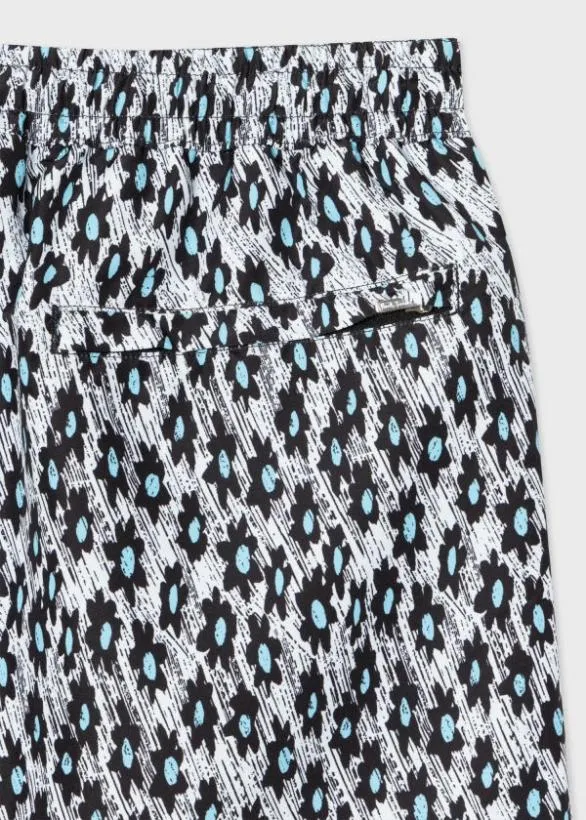 Paul Smith Swimwear 039Big Flower039 Swim Shorts Blue 8211 Mens