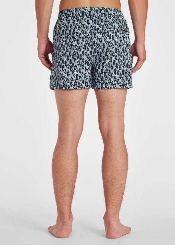 Paul Smith Swimwear 039Big Flower039 Swim Shorts Blue 8211 Mens