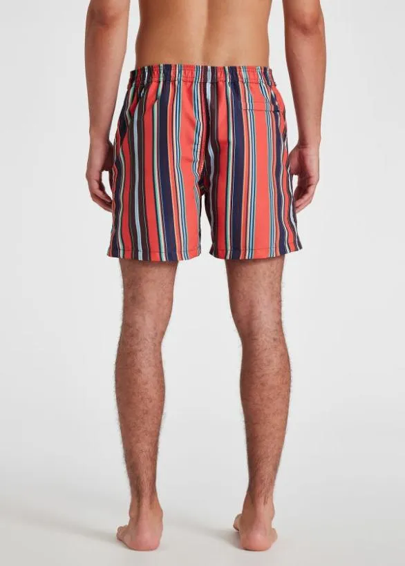 Paul Smith Swimwear 039Hayward Stripe039 Swim Shorts Orange 8211 Mens
