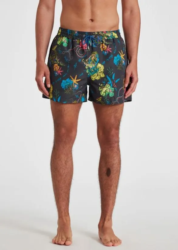 Paul Smith Swimwear 039Kraken039 Swim Shorts Navy 8211 Mens