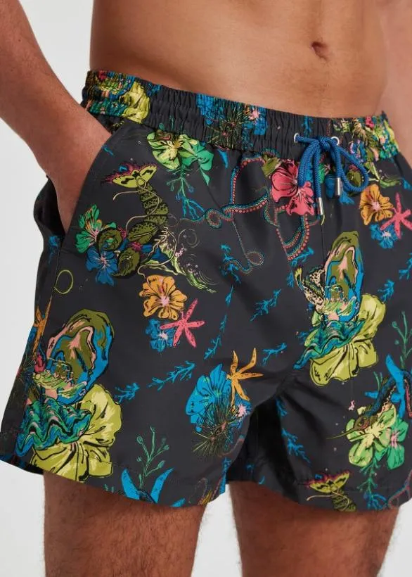 Paul Smith Swimwear 039Kraken039 Swim Shorts Navy 8211 Mens