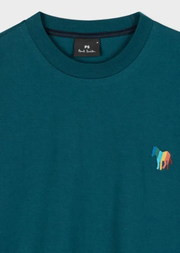 Paul Smith TShirts 039Broad Stripe Zebra039 TShirt Teal 8211 Mens