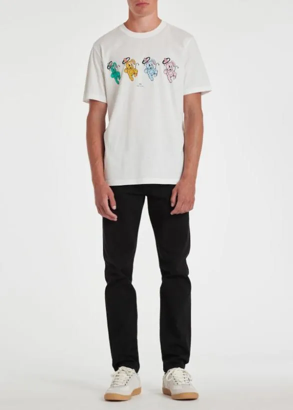 Paul Smith TShirts 039Halo Bunny Repeat039 TShirt White 8211 Mens