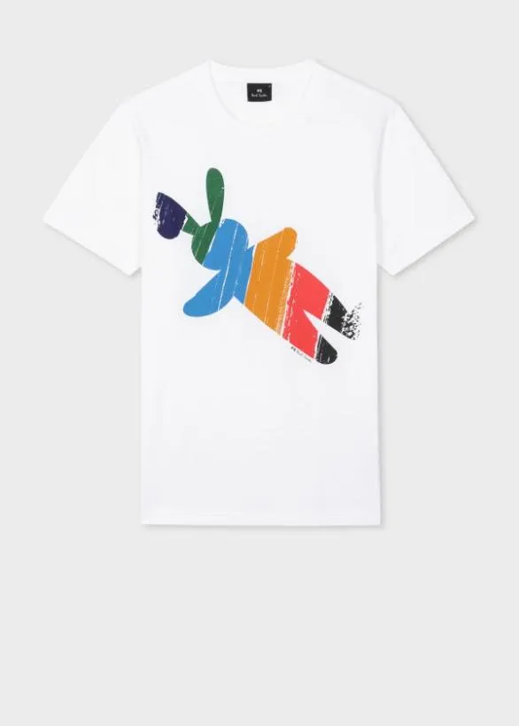 Paul Smith TShirts 039Stripe Rabbit039 Organic Cotton TShirt White 8211 Mens