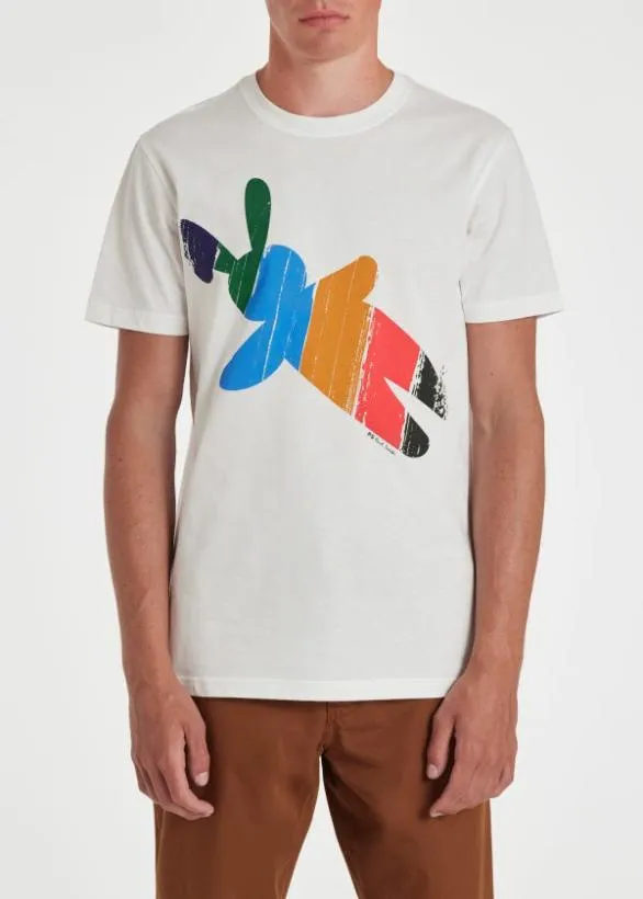 Paul Smith TShirts 039Stripe Rabbit039 Organic Cotton TShirt White 8211 Mens