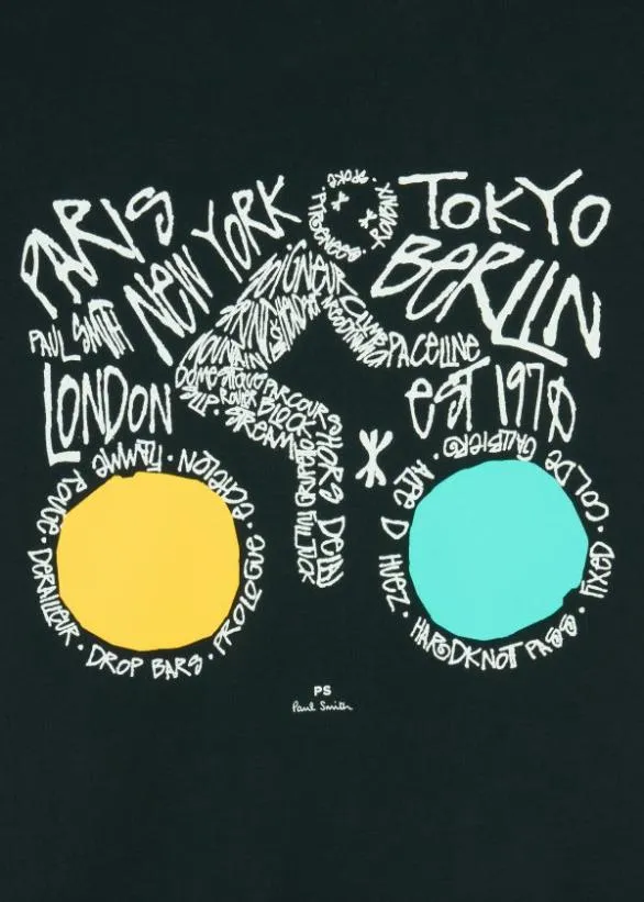 Paul Smith TShirts Cotton 039Cyclist039 TShirt Dark Navy 8211 Mens