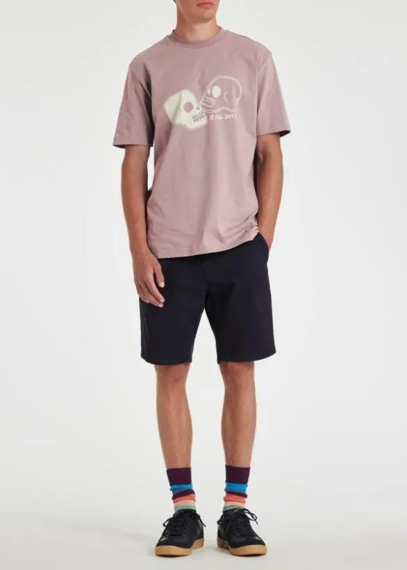 Paul Smith TShirts Cotton 039Skulls039 TShirt Purple 8211 Mens