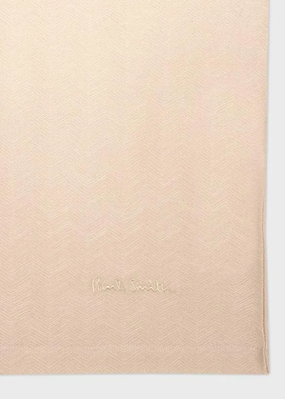 Paul Smith TShirts Cotton Jacquard TShirt Beige 8211 Mens