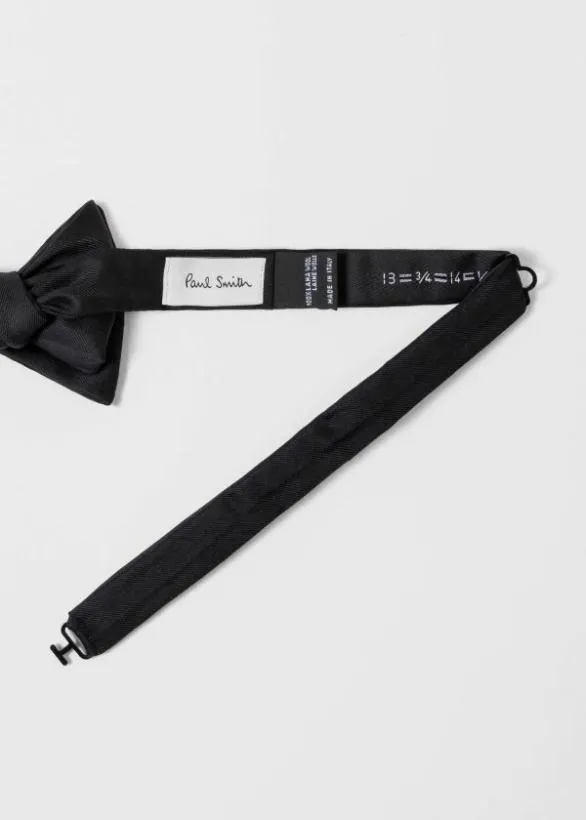 Paul Smith Tailoring 039Shadow Stripe039 Bow Tie Black 8211 Mens