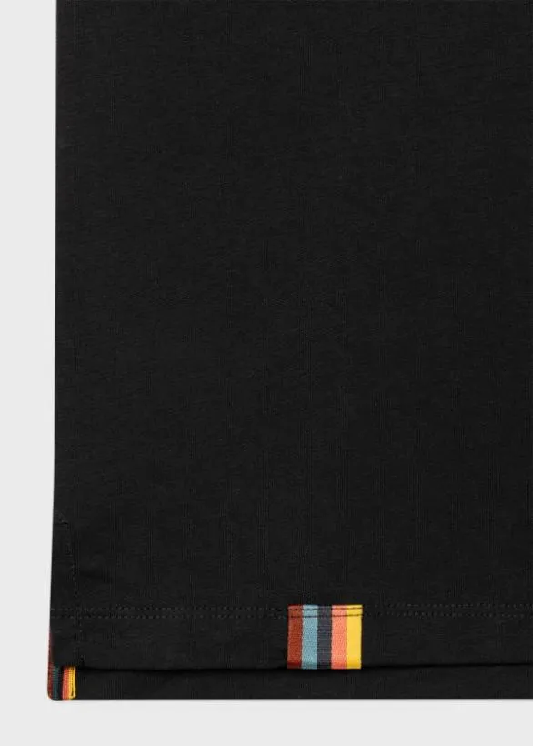 Paul Smith Tailoring Pocket TShirt With 039Artist Stripe039 Tab Black 8211 Mens