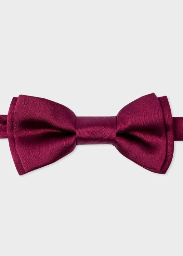 Paul Smith Tailoring PreTied Silk Bow Tie Fuchsia 8211 Mens