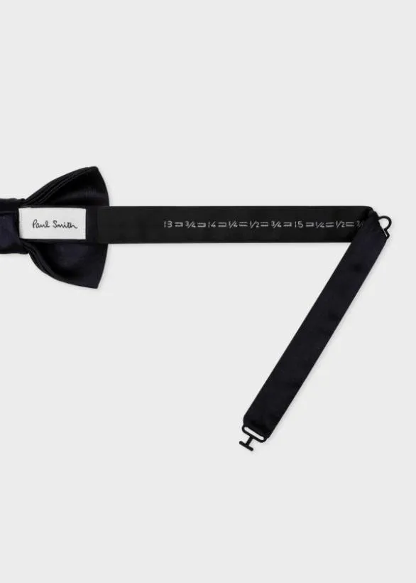 Paul Smith Tailoring PreTied Silk Bow Tie Navy 8211 Mens