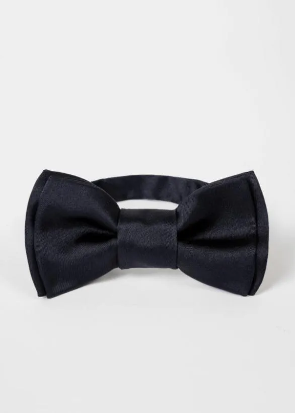 Paul Smith Tailoring PreTied Silk Bow Tie Navy 8211 Mens
