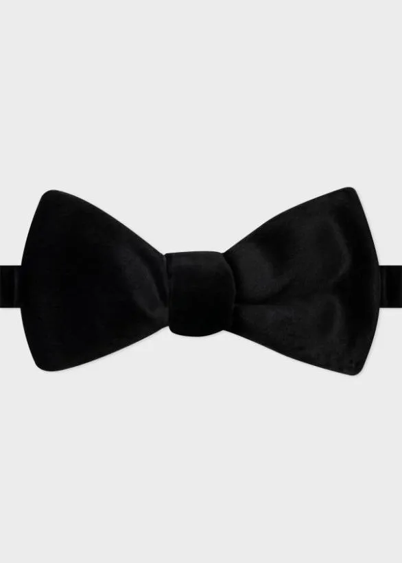 Paul Smith Tailoring Velvet Bow Tie Black 8211 Mens