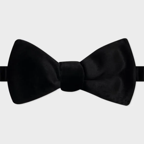 Paul Smith Tailoring Velvet Bow Tie Black 8211 Mens