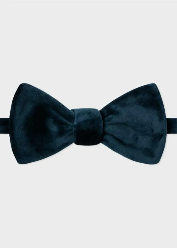 Paul Smith Tailoring Velvet Bow Tie Blue 8211 Mens