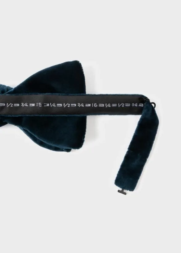 Paul Smith Tailoring Velvet Bow Tie Blue 8211 Mens