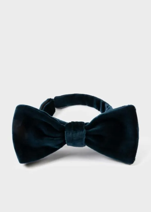 Paul Smith Tailoring Velvet Bow Tie Blue 8211 Mens