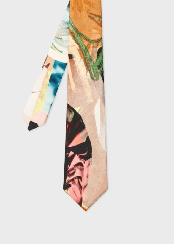 Paul Smith Ties 039Life Drawing Collage039 Silk Tie Multicolour 8211 Mens