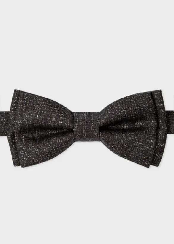 Paul Smith Ties Metallic Bow Tie Black 8211 Mens