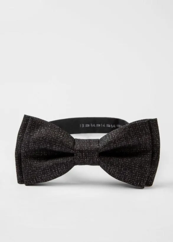 Paul Smith Ties Metallic Bow Tie Black 8211 Mens