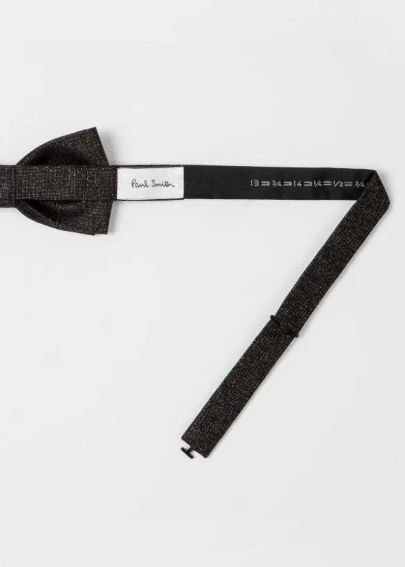 Paul Smith Ties Metallic Bow Tie Black 8211 Mens