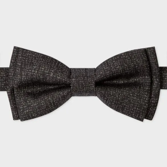 Paul Smith Ties Metallic Bow Tie Black 8211 Mens