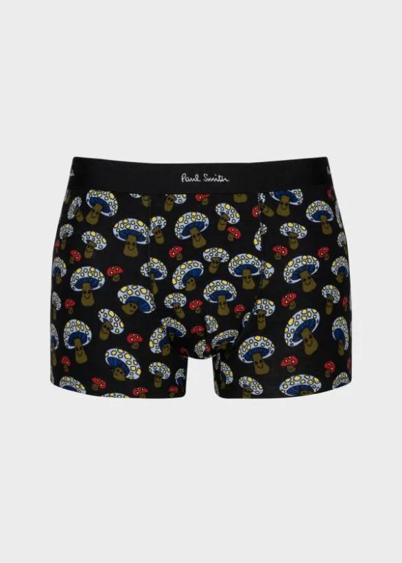Paul Smith Underwear 039Mushroom039 Print LowRise Boxer Briefs Black 8211 Mens Paul Smith Underwear 039Mushroom039 Print LowRise Boxer Briefs Black 8211 Mens