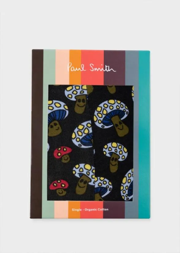 Paul Smith Underwear 039Mushroom039 Print LowRise Boxer Briefs Black 8211 Mens