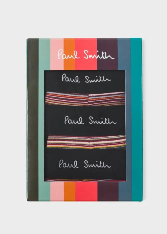 Paul Smith Underwear 039Signature Stripe039 LowRise Boxer Briefs Three Pack Signature Stripe 8211 Mens