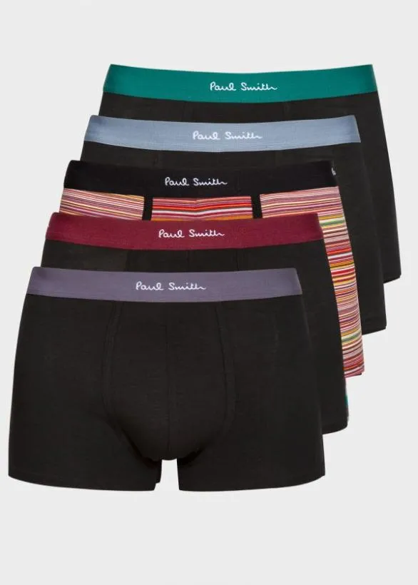 Paul Smith Underwear 039Signature Stripe039 Mixed Boxer Briefs Five Pack Multicolour 8211 Mens