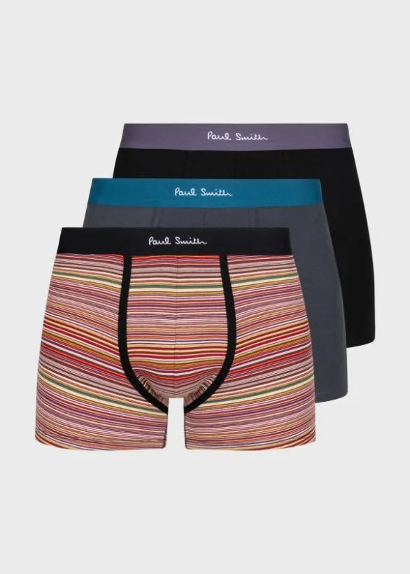 Paul Smith Underwear Boxer Shorts Three Pack Multicolour 8211 Mens