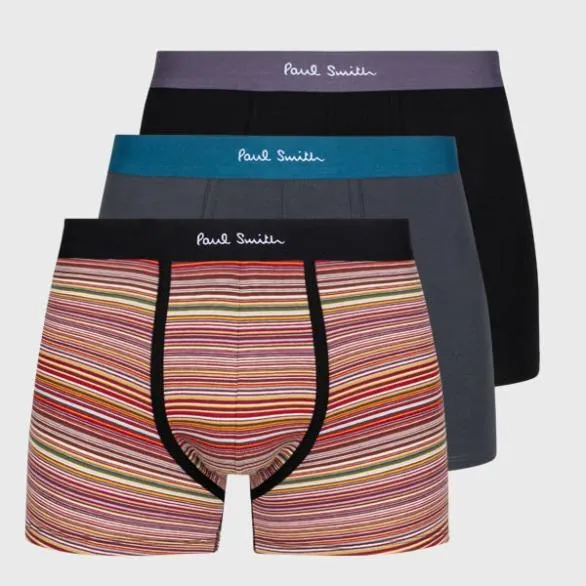 Paul Smith Underwear Boxer Shorts Three Pack Multicolour 8211 Mens