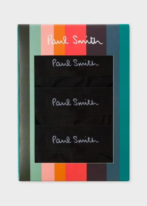 Paul Smith Underwear LowRise Boxer Briefs Three Pack Black 8211 Mens