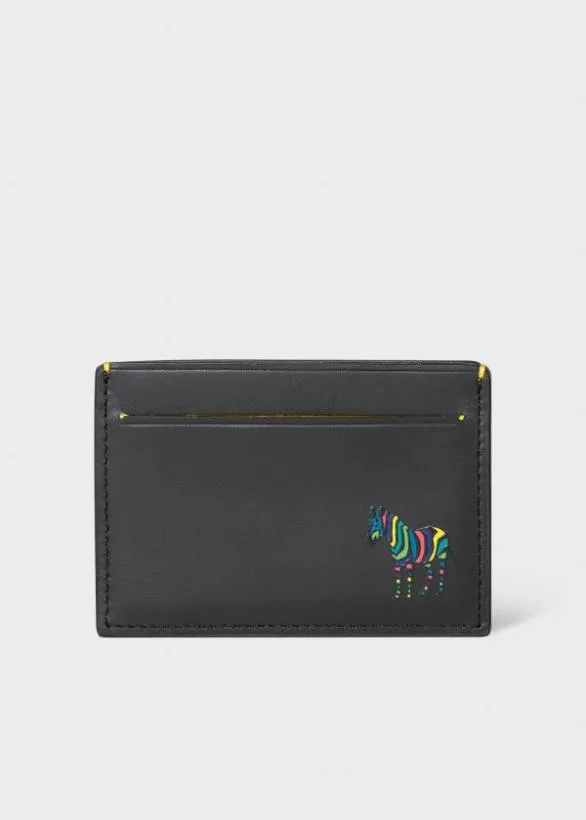 Paul Smith Wallets 039Zebra039 Credit Card Holder Black 8211 Mens