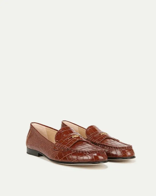 Penny Leather Loafer Brown Women Veronica Beard Shoes Penny Leather Loafer Brown Women Veronica Beard Shoes
