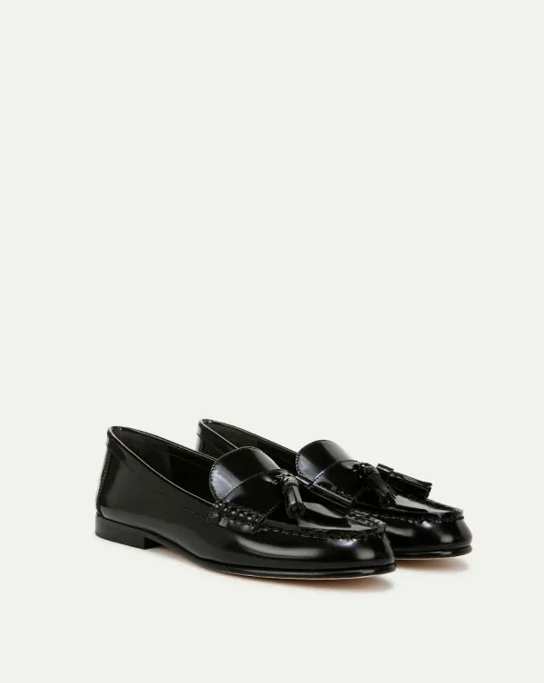 Penny Leather Tassel Loafer Black Women Veronica Beard Shoes Penny Leather Tassel Loafer Black Women Veronica Beard Shoes