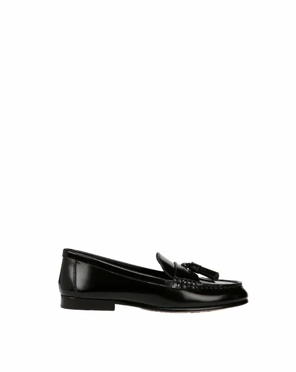 Penny Leather Tassel Loafer Black Women Veronica Beard Shoes Penny Leather Tassel Loafer Black Women Veronica Beard Shoes