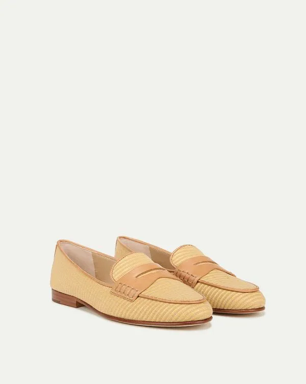 Penny Raffia Loafer Natural Women Veronica Beard Shoes Penny Raffia Loafer Natural Women Veronica Beard Shoes