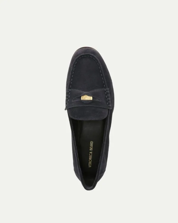 Penny Suede Loafer Eclipse Women Veronica Beard Shoes Penny Suede Loafer Eclipse Women Veronica Beard Shoes