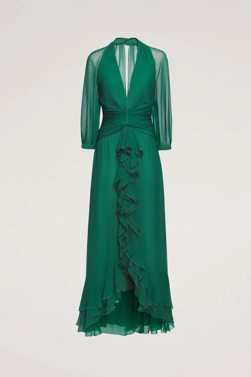 Piastra Piastra Green Women Formal Dresses Luisa Spagnoli Piastra Piastra Green Women Formal Dresses Luisa Spagnoli