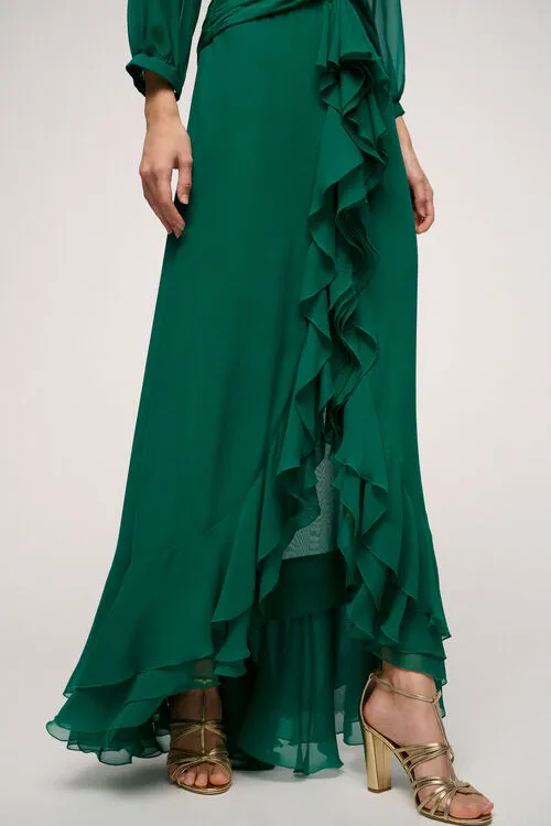 Piastra Piastra Green Women Formal Dresses Luisa Spagnoli Piastra Piastra Green Women Formal Dresses Luisa Spagnoli