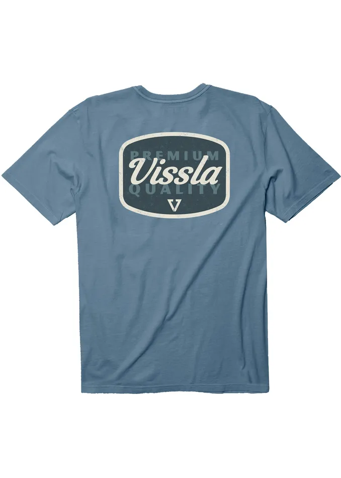 Premium Tees Dynasty Ss Pkt Tee Faded Denim 8211 Vissla Men