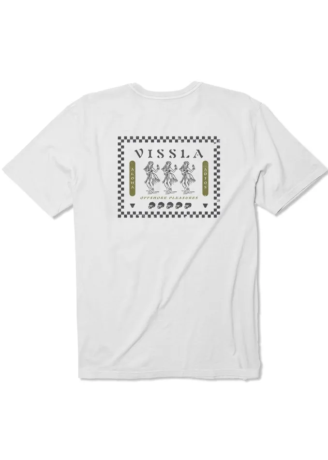 Premium Tees Hula Hips Ss Pkt Tee White Vissla Men