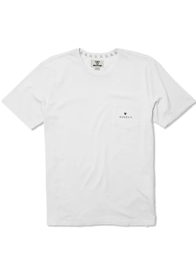 Premium Tees Hula Hips Ss Pkt Tee White Vissla Men