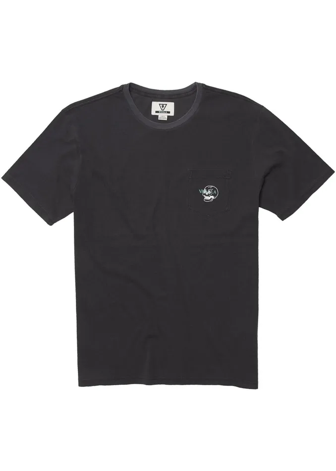 Premium Tees Vissla Men Skully Ss Pkt Tee Phantom Premium Tees Vissla Men Skully Ss Pkt Tee Phantom
